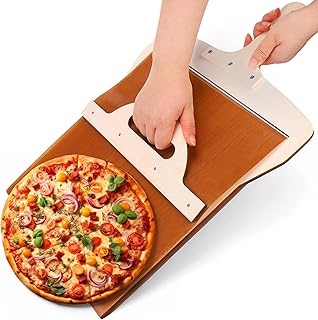 XANGNIER Sliding Pizza Peel,The Pizza Peel That Transfers Pizza Perfectly,Super Magic Peel Pizza,Slide Smart Pizza Shovel ...