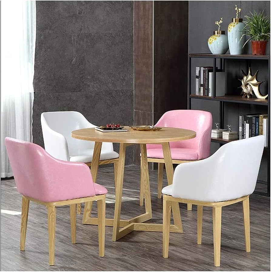 : Juego de mesa de comedor y silla, combinación de mesa y silla de  hotel, cafetería, cuero casual, salón, oficina, restaurante, pastelería,  balcón, mesas y sillas para restaurantes y cocinas : Hogar