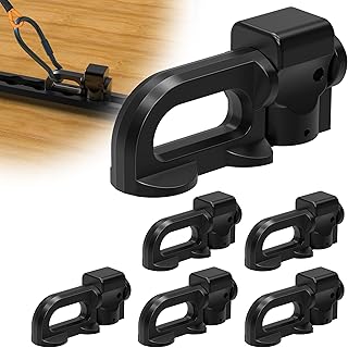 MooxHAI L Track Double Stud Tie Down |L-Track Accessories for Pickup/RV/ATV Use with L Track Rail |Black L-Track Fitting f...