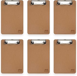 Mini Clipboard 6 x 9 Small Clipboards Memo Size Classroom Bulk Boards Receipt Holder Check Presenters Party Events Wedding...