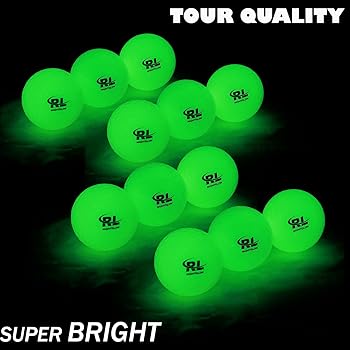 R&L Fluorescent Glow Golf Balls