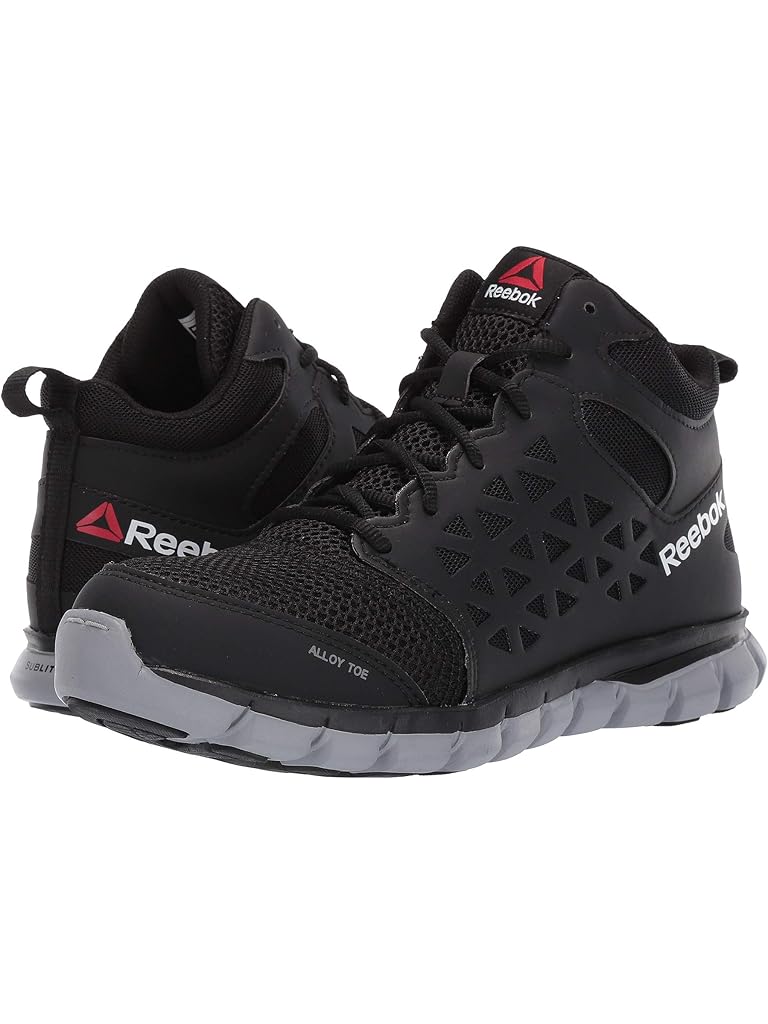 Black Reebok Work Sublite Cushion Work Alloy Toe SD Mid