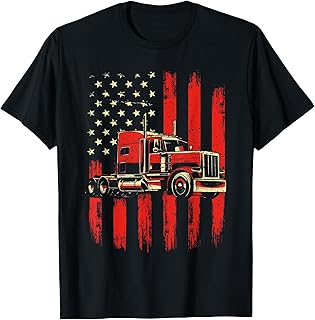 American Trucker - Semi Truck Driver Trucking Big Rig T-Shirt