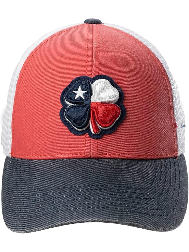 Red Black Clover Texas Two Tone Vintage Hat