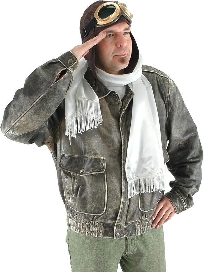 1940s Men’s Costumes: Sailor, Zoot Suits, Gangsters, WW2 elope Aviator Costume Kit  AT vintagedancer.com