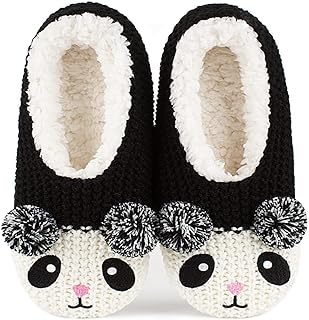 The Metluks Cute Animal House Slippers, Warm Fuzzy Slipper Socks with Grippers Non Slip, Cozy Funny Gifts