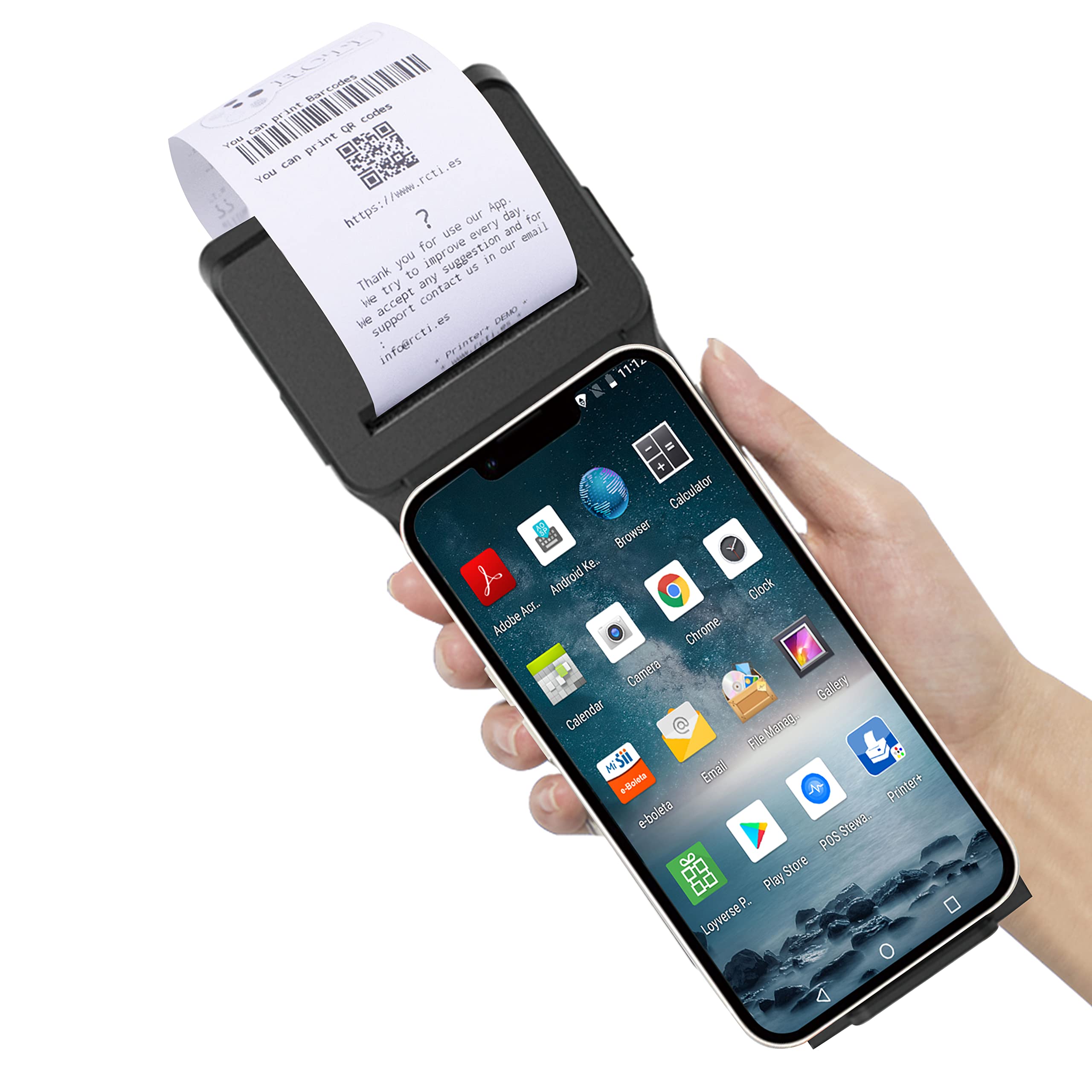 Buy 58mm POS Thermal Receipt Printer,Bluetooth Handheld POS Machine ...