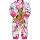 INTIMO Scooby-Doo Toddler Girls' Tie-Dye Flower Union Suit Footless Sleep Pajama