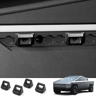 Foronetry Bed Rail Track Hook Compatible with Tesla Cybertruck 2024, OEM Style Alloy L-Track Hook for Cybertruck Accessori...