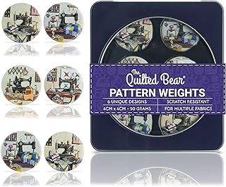 The Quilted Bear Dressmaking Weights - Multiple Designs of Scratch Resistant Craft Weights/Pattern Weights for Dressmaking...