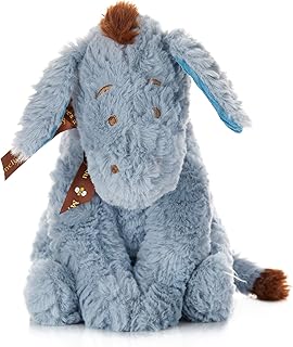 Disney Baby Classic Winnie the Pooh and Friends Stuffed Animal, Eeyore 9 Inches, 1 Count (Pack of 1), Gray,brown,blue