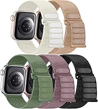 Maledan Bands Compatible with Apple Watch Band 42mm 44mm 45mm 49mm 38mm 40mm 41mm Men Women, Sport Loop Strap Bracelet Rep...