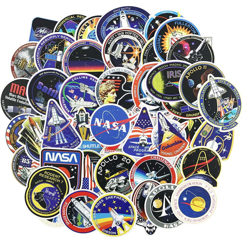 Buy Wow Stickers NASA Vinyl Space Decals Pack (45 Pieces) Online at ...