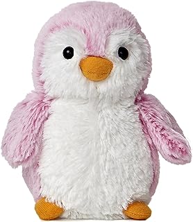 Aurora® Playful Pompom Penguin™ Brights Stuffed Animal - Vibrant Companions - Endless Fun - Pink 6 Inches