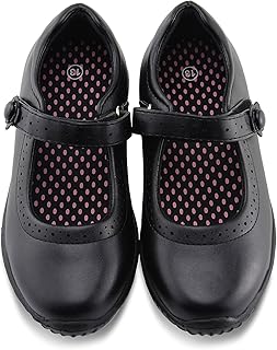 JABASIC Girls Mary Jane Flats Dress Shoes School Uniform Shoes