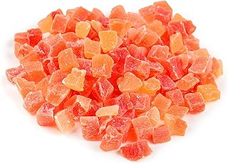 Anna and Sarah Dried Diced Papaya Low Sugar in Resealable Bag, 2lbs