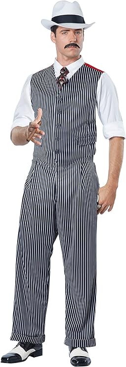 1940s Men’s Costumes: Sailor, Zoot Suits, Gangsters, WW2 California Costumes Mens Mobster Costume  AT vintagedancer.com