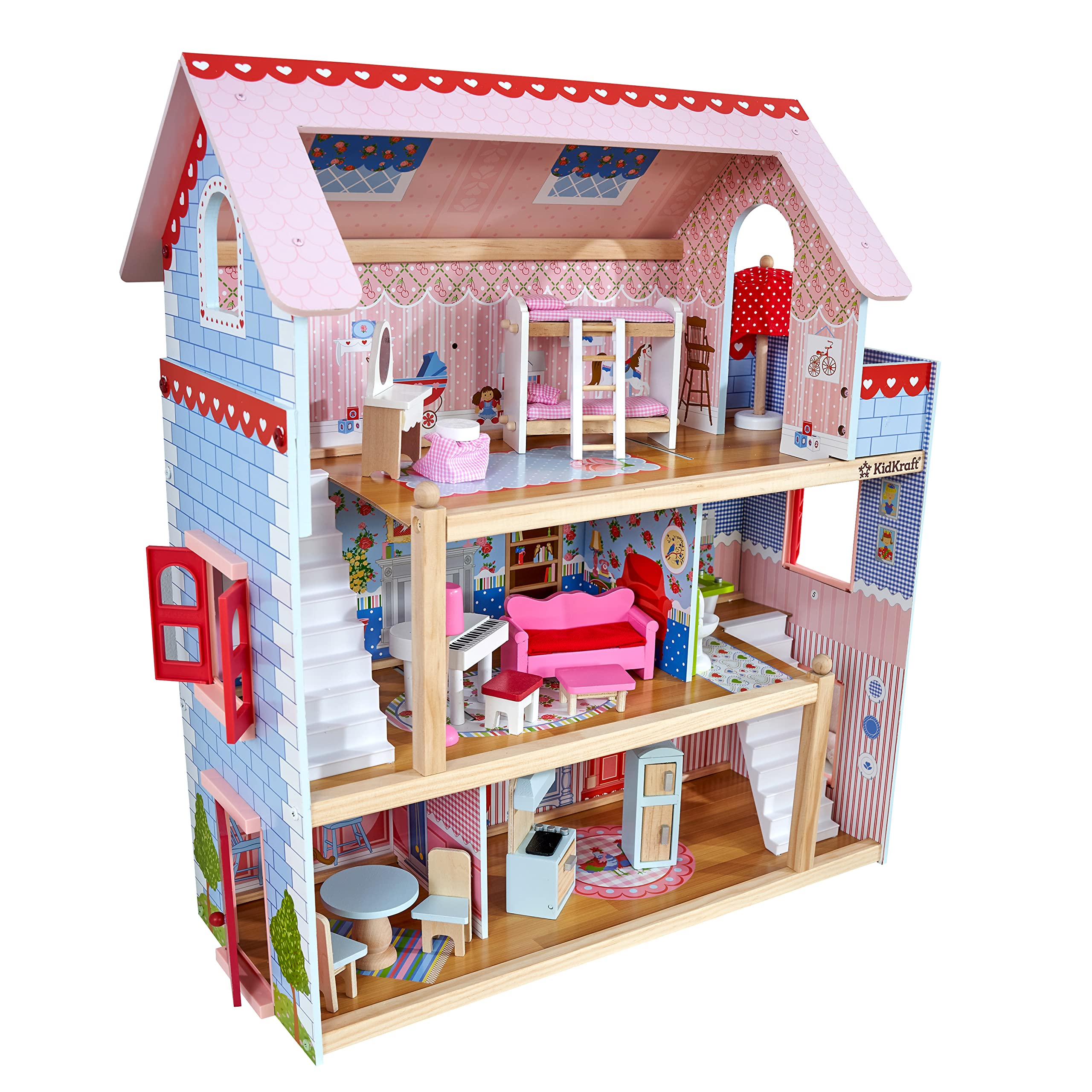 KidKraft Chelsea Doll Cottage Wooden Dollhouse