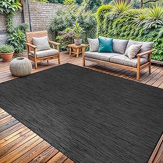 Lena Rug Washable Indoor Outdoor Rug Weather Resistant Indoor Outdoor Carpet for Porch Deck Balcony Backyard Patio Rug 10x...