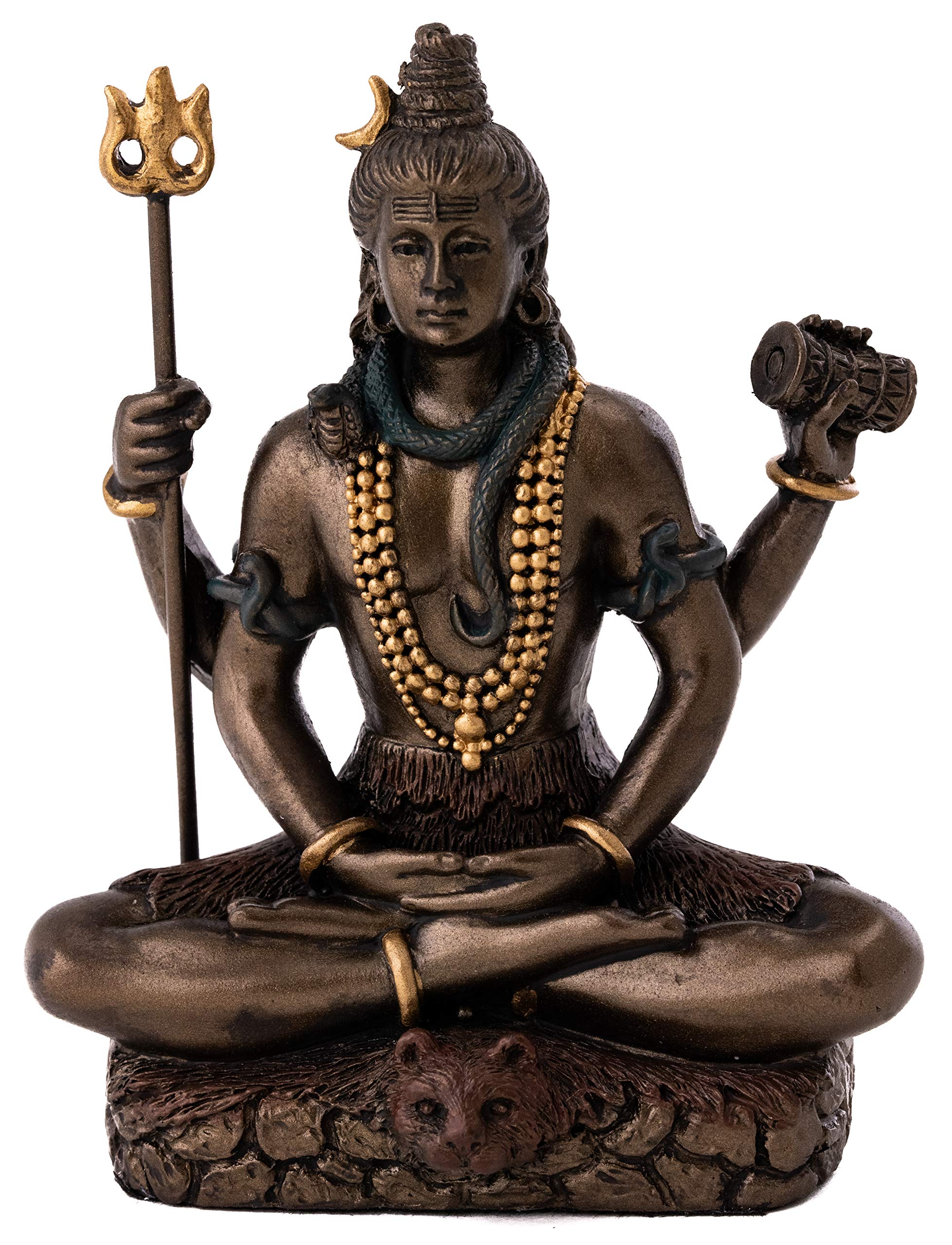 Buy Top Collection Mini Lord Shiva Statue in Lotus Pose - Hindu God and ...