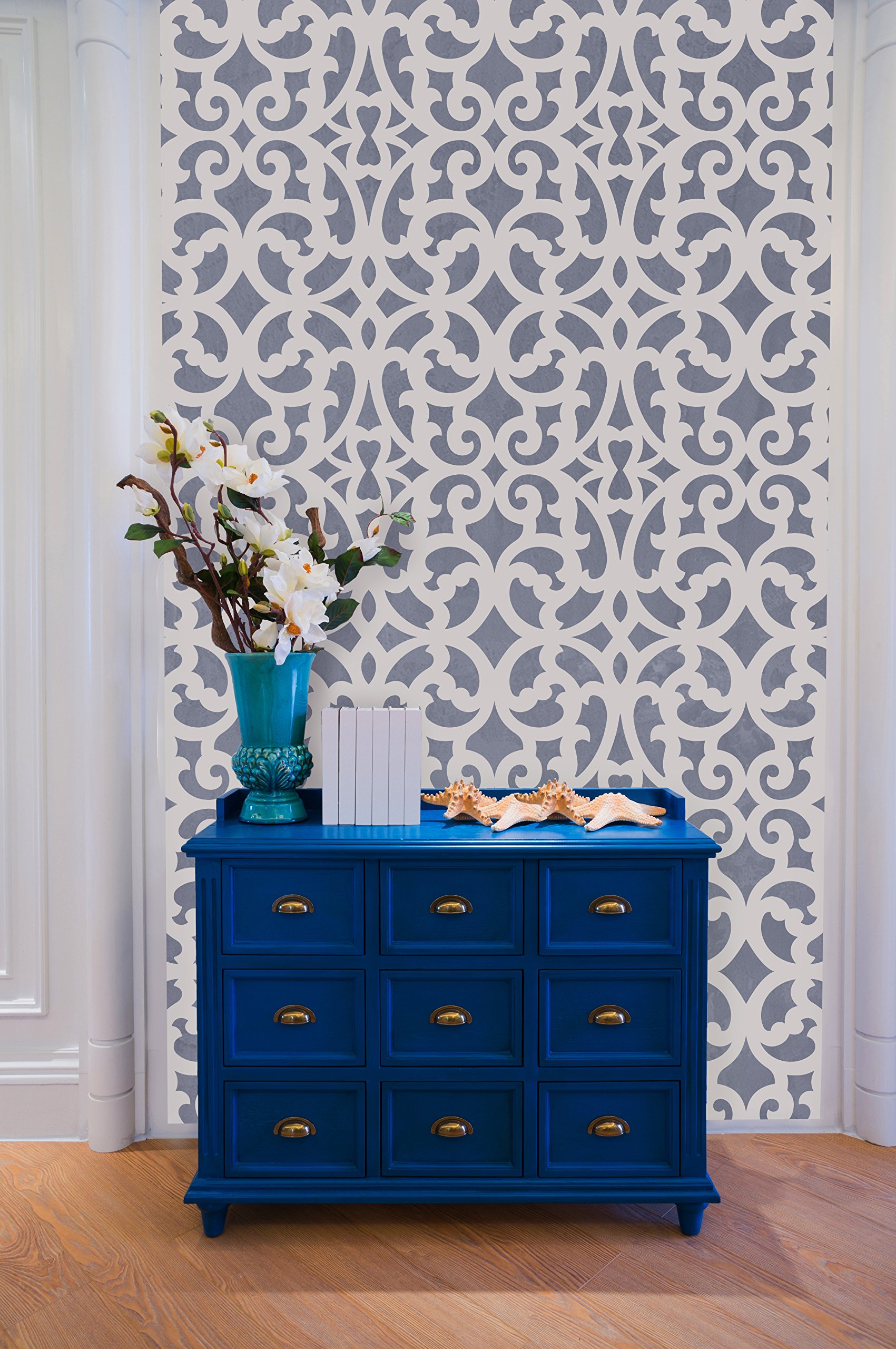 Buy Medium Wall Stencil - Trellis Pattern Wallpaper Stencils - Wall ...