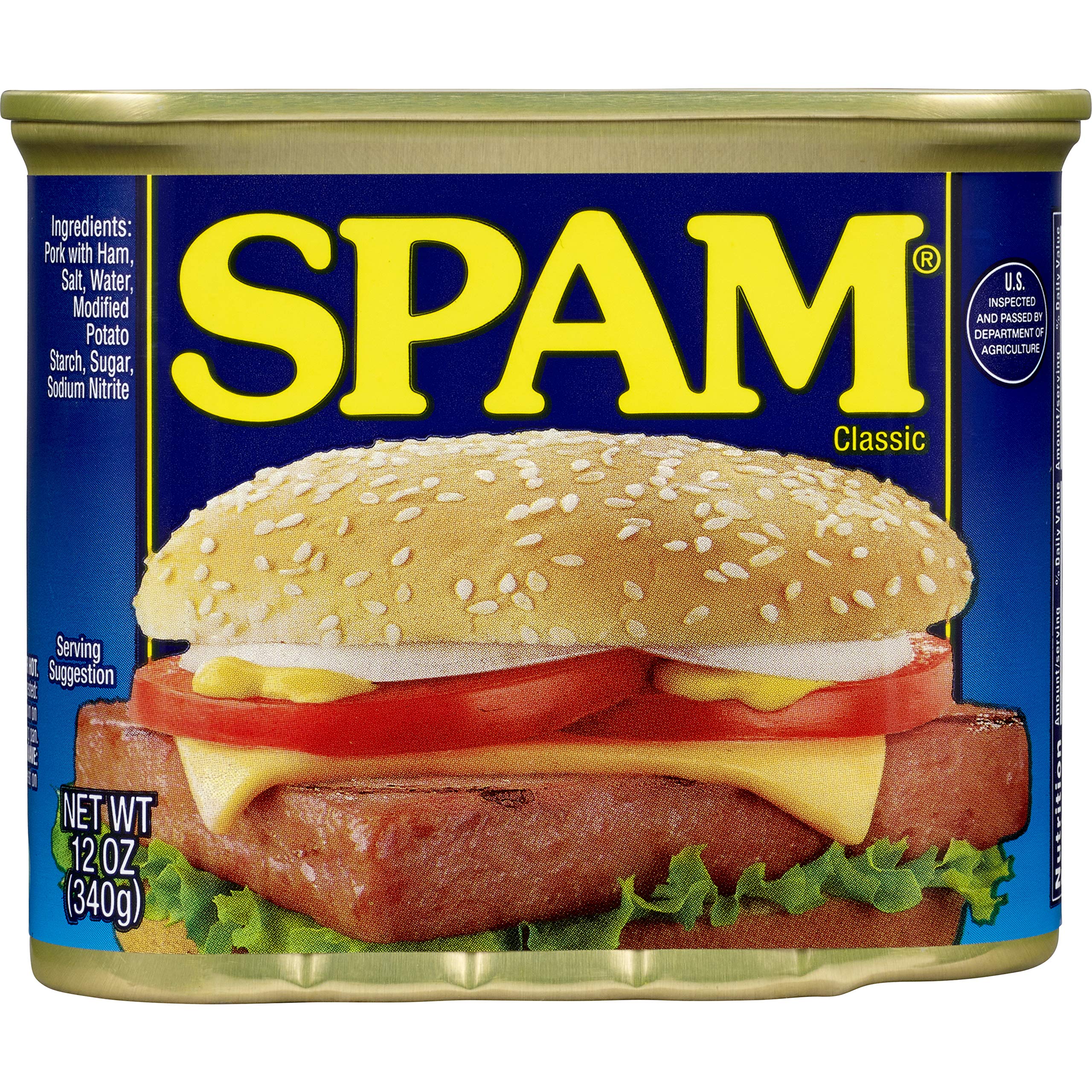 SPAM Classic, 12 Ounce Can (Pack of 12)