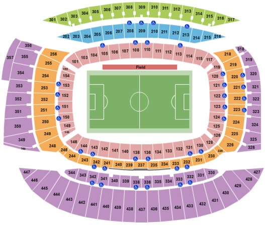 Detailed Soldier Field Seating Chart