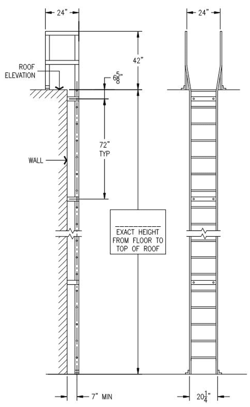 Osha Approved Ladder Cage Drawings