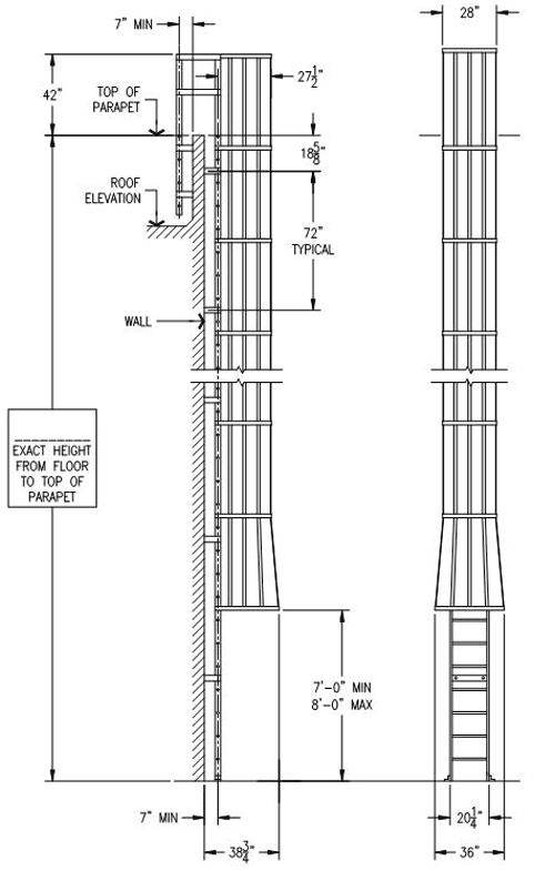 Osha Approved Ladder Cage Drawings