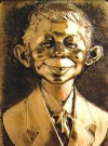 Image of Copper Relief Plaque Alfred E. Neuman