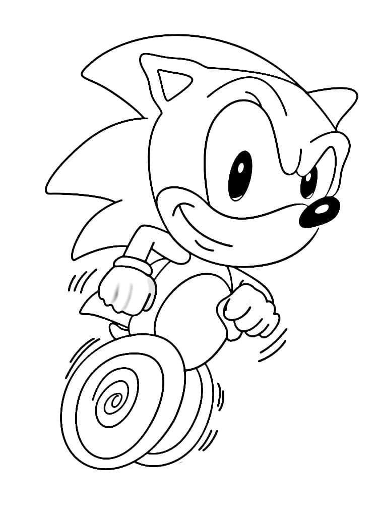 Målarbild Söta Sonic