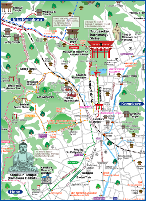 KAMAKURA Tourist Map in English｜MAP&NEWS