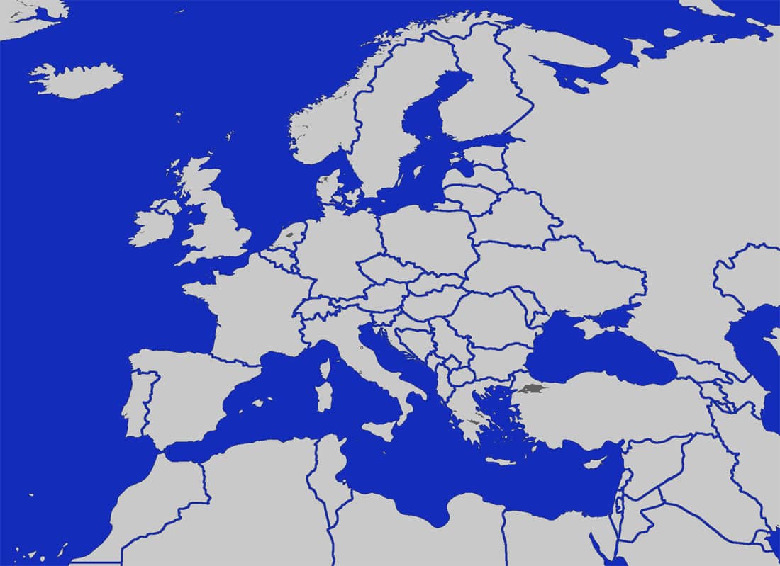 a Blank Map Of Europe