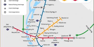 Budapest bus station map