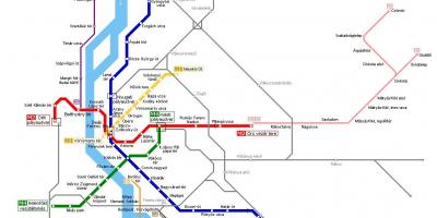 Map of budapest hev