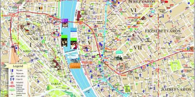 Pest hungary tourist map