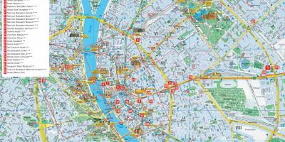 Budapest city tourist map