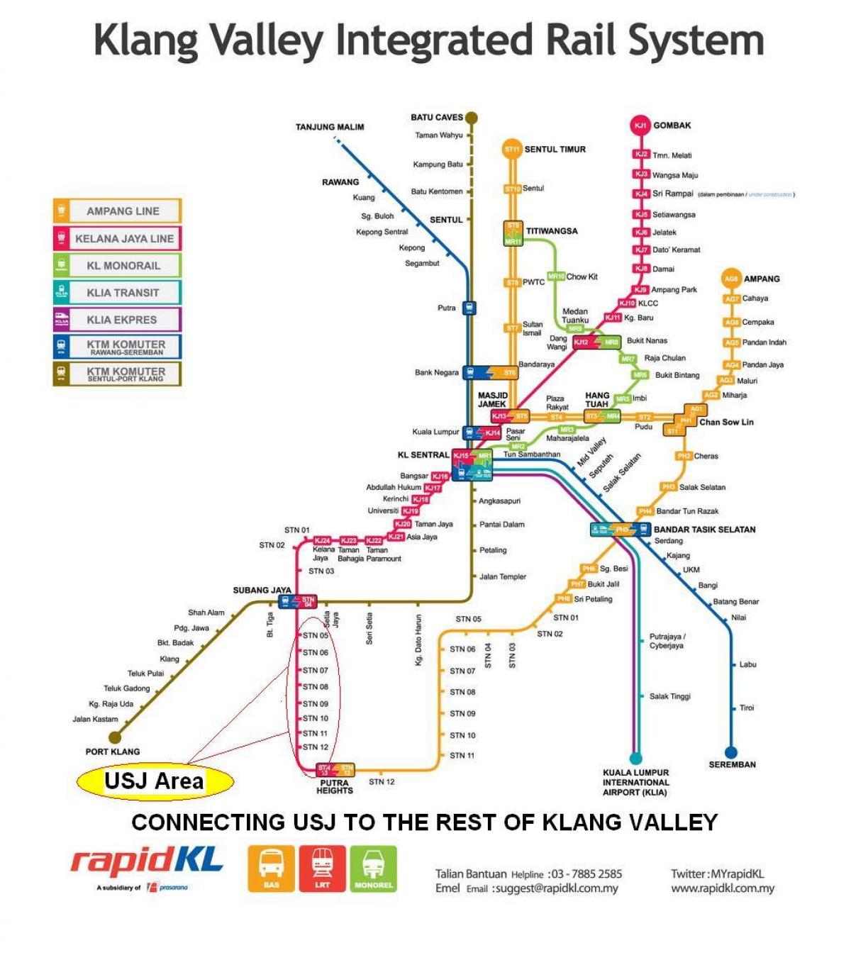 SG LRT Map