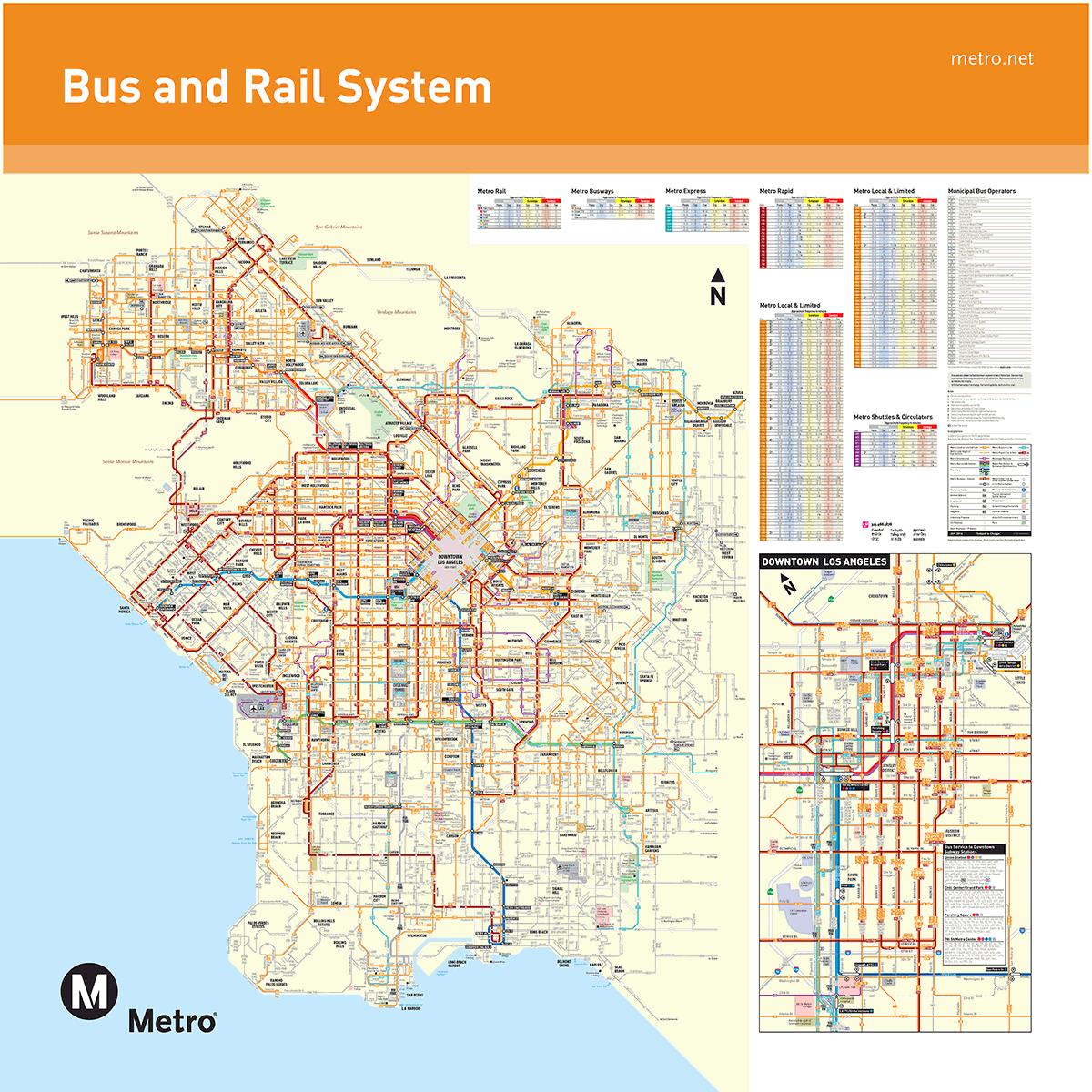 La Bus Routes Map