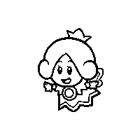 Sprixie Princess Stamp from Super Mario 3D World.