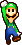 Luigi jumping from Mario & Luigi: Partners in Time