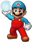 Sprite of Ice Mario, from Puzzle & Dragons: Super Mario Bros. Edition.