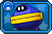 Sprite of Blue Coin Coffer's card, from Puzzle & Dragons: Super Mario Bros. Edition.