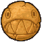 A sprite of a Chomp Rock from Mario & Luigi: Partners in Time.