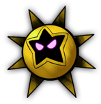 An artwork of the X boss before fighting it. In this case, it's Dark Star.