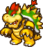 Sprites of Bowser and Baby Bowser from Mario & Luigi: Partners in Time