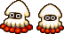 Sprites of the unused enemy Scoot Bloop