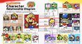 Vivian on the Nintendo Magazine for summer 2024, showing a relationship chart featuring many characters from Paper Mario: The Thousand-Year Door