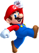 Artwork of Mario in New Super Mario Bros. U