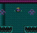 Vampire Wario flying through the Forest of Fear